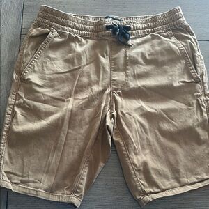 Hollister Tan Flat Front Shorts Casual Comfort